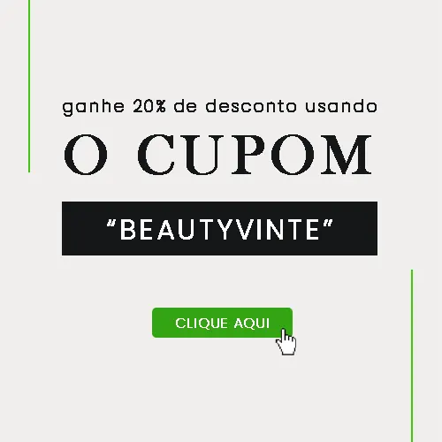 Banner promocional com cupom de desconto de 20% para compras na Susy Garden.
